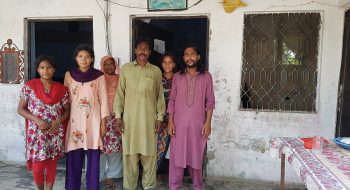 Shafique Masih s rodinou