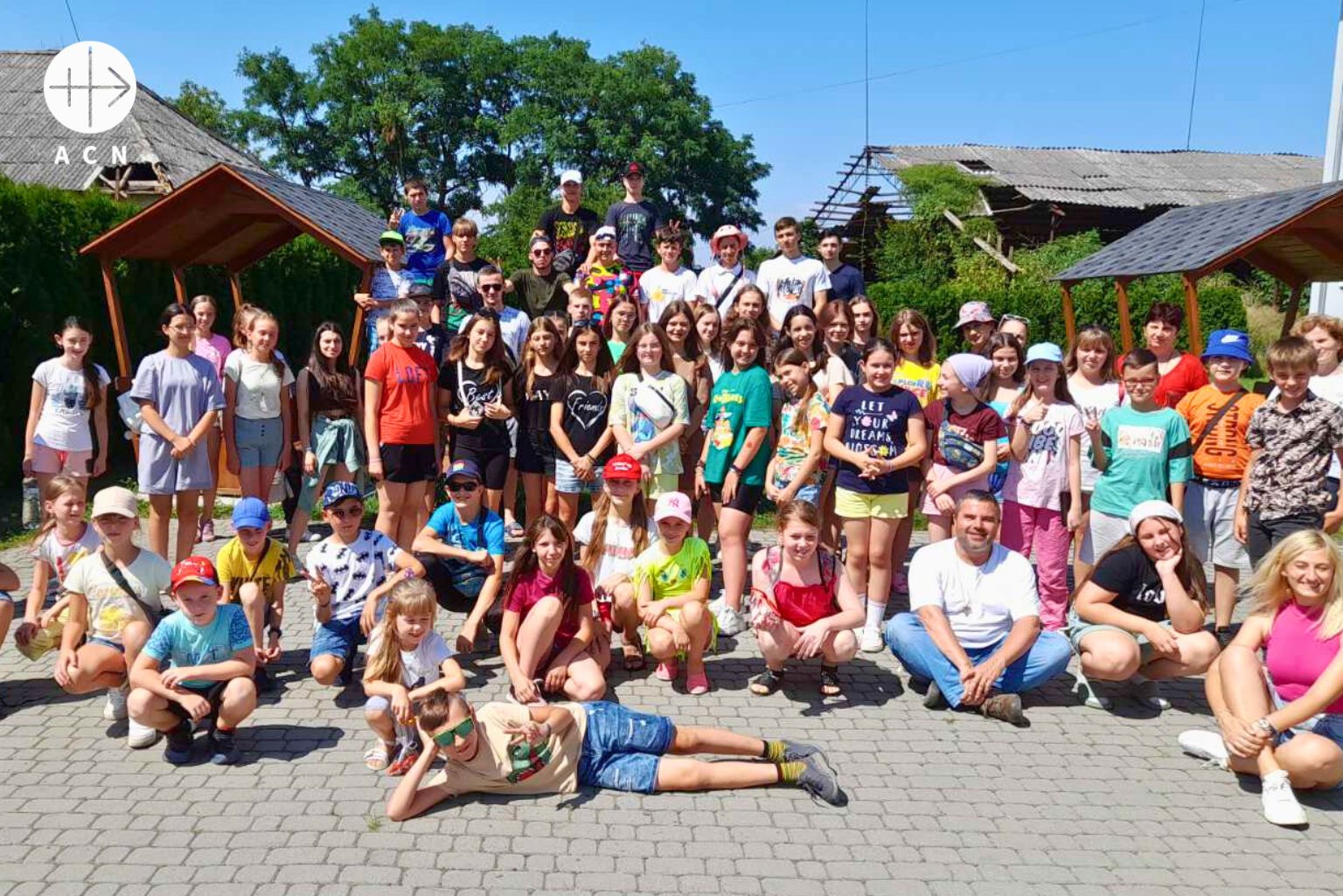 Ukrajinské deti na letnom tábore, ktorý sa uskutočnil s podporou ACN