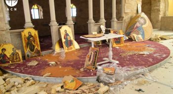 Následky útokov na kresťanské chrámy v sýrskom Homse, 2014